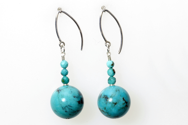 Turquoise/ss Earrings